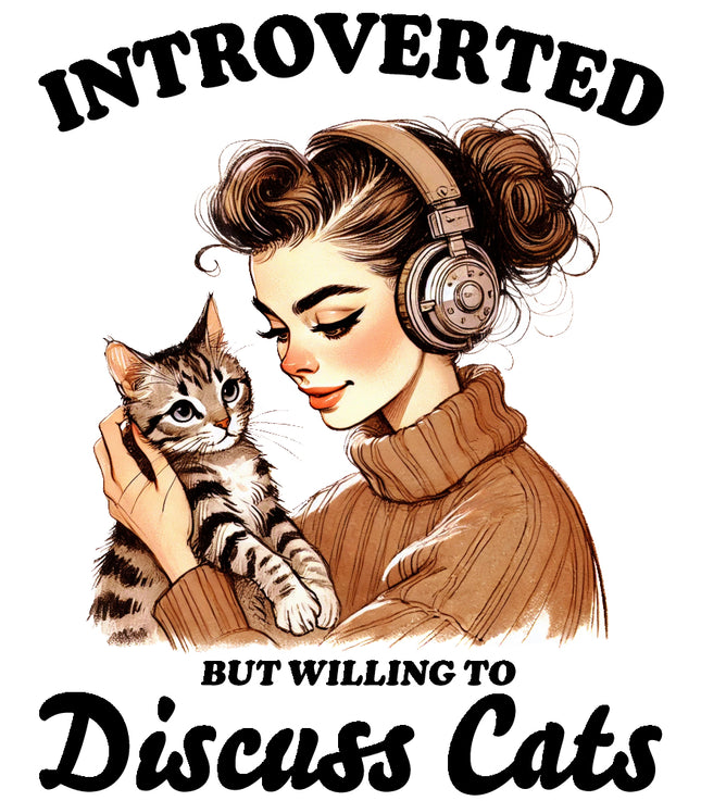 sarcastic cat fabric panel