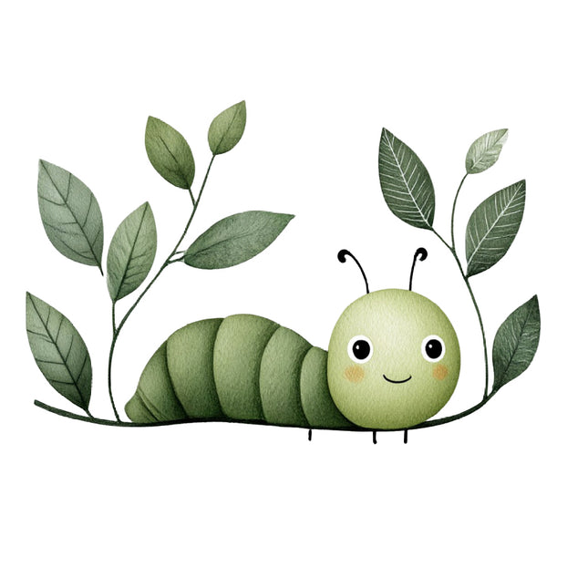 caterpillar cotton quilt square