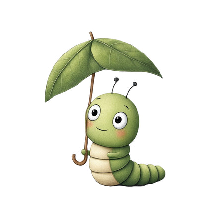 caterpillar cotton quilt square