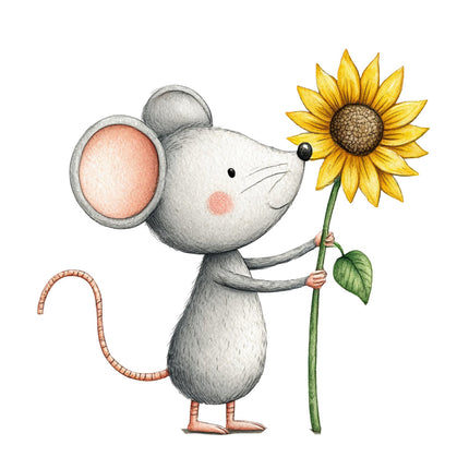 mouse quilt block