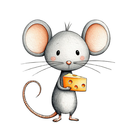 mouse quilt block