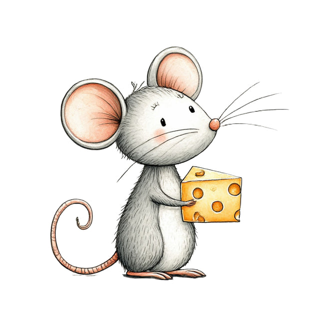 mouse cotton quilt square