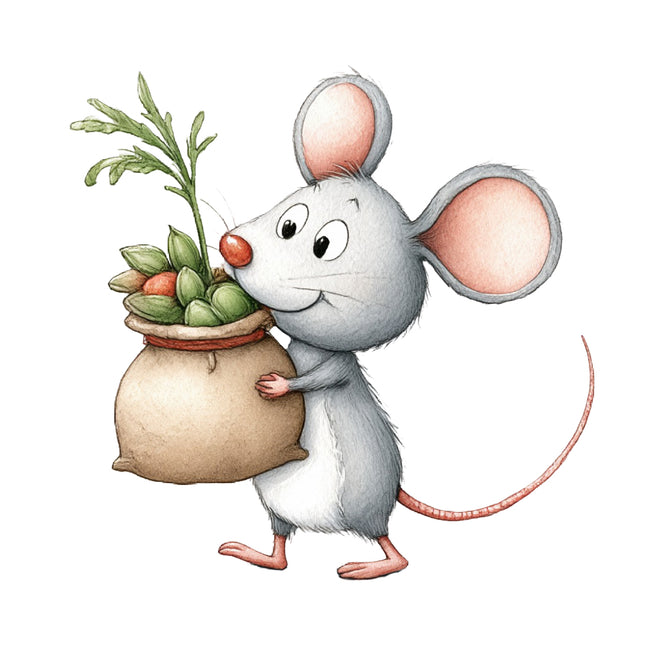 mouse cotton quilt square