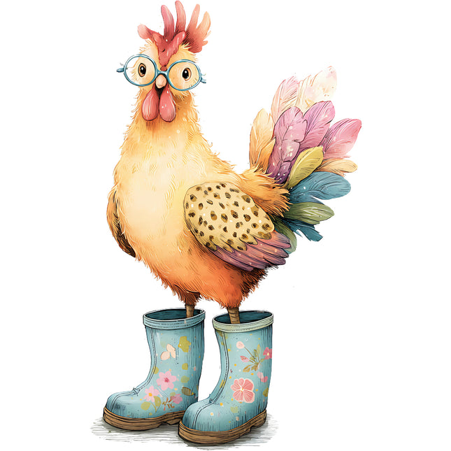 chicken cotton quilt square