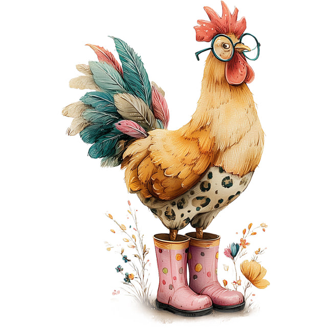 chicken cotton quilt block