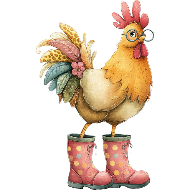 chicken cotton quilt block
