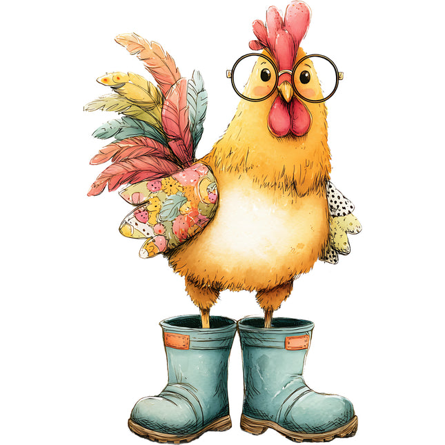 chicken cotton quilt block