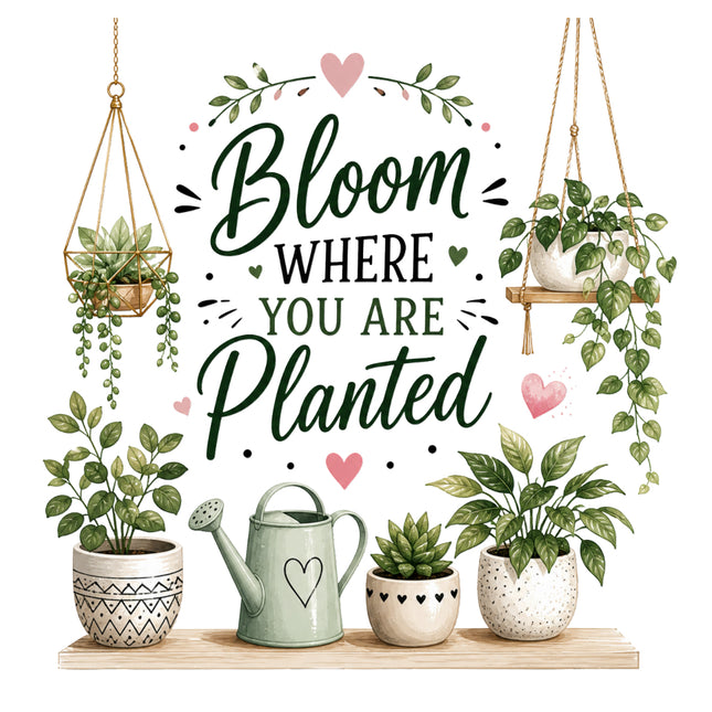 plants quilt square