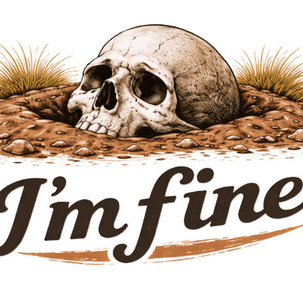 im fine skull quilt square