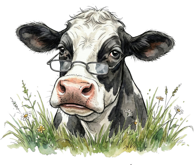 funny humor cow quilt square
