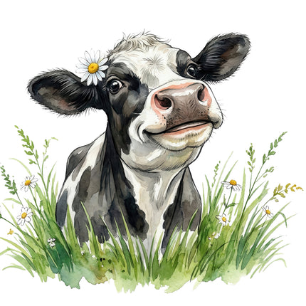 funny humor cow quilt square