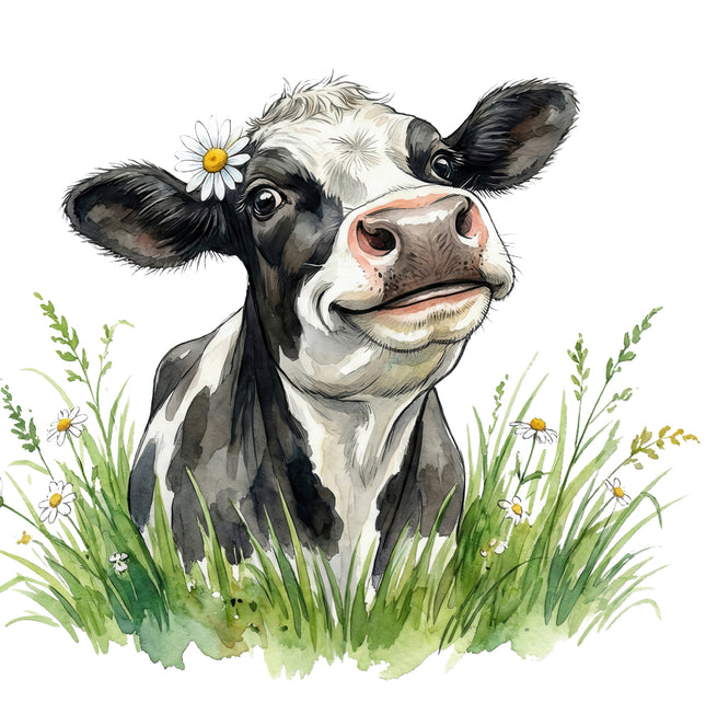 funny humor cow quilt square