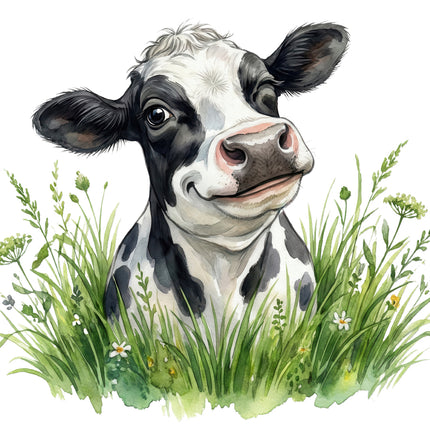 funny humor cow quilt square