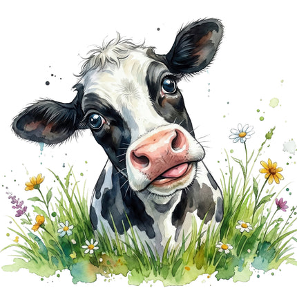 funny humor cow quilt square