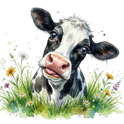 cow cotton quilt block