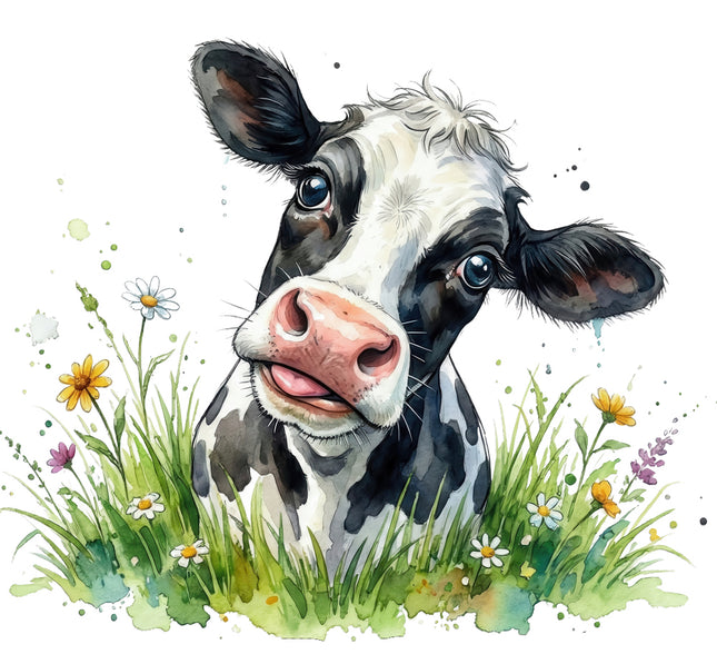 cow cotton quilt block