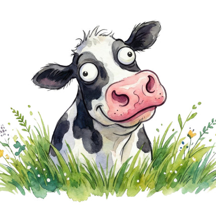 funny humor cow quilt square