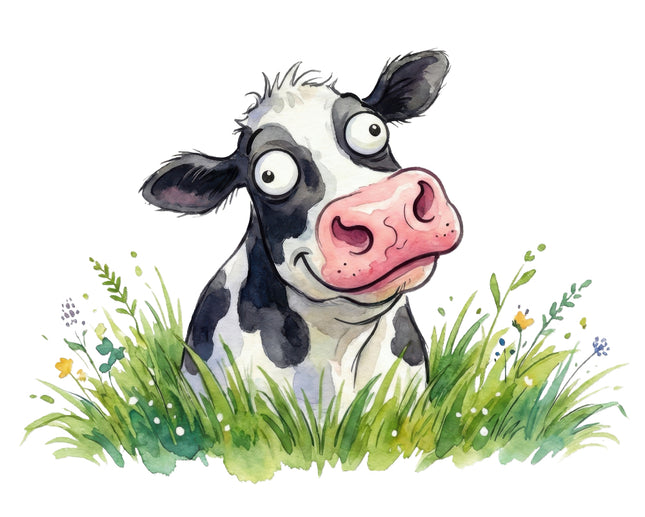 funny humor cow quilt square