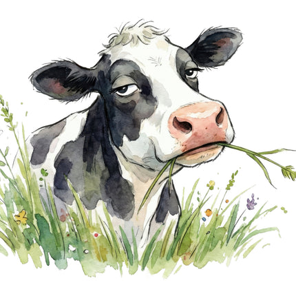 funny humor cow quilt square