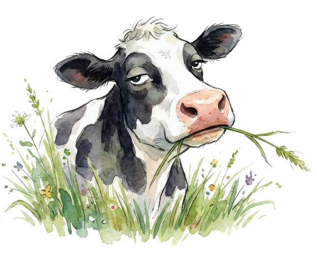 funny humor cow quilt square