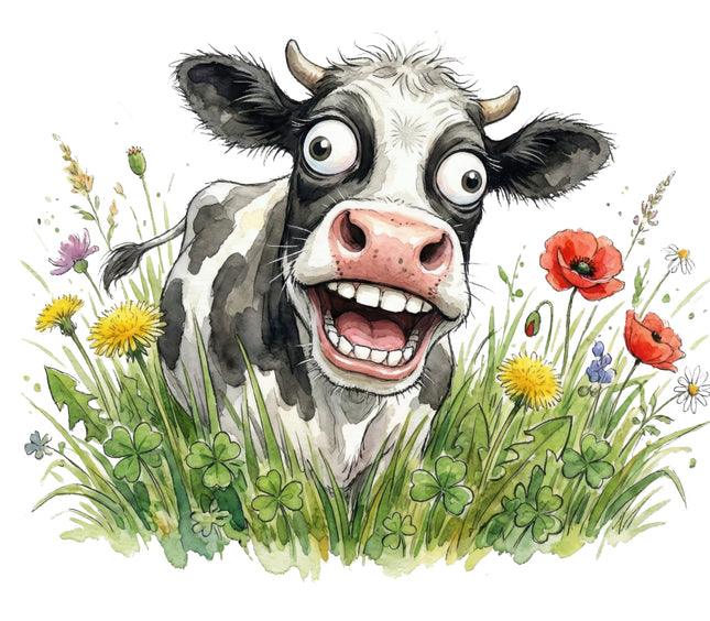 funny humor cow quilt block