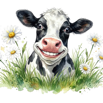funny humor cow quilt block