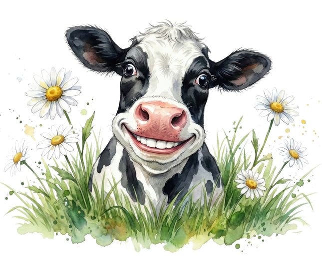 funny humor cow quilt block