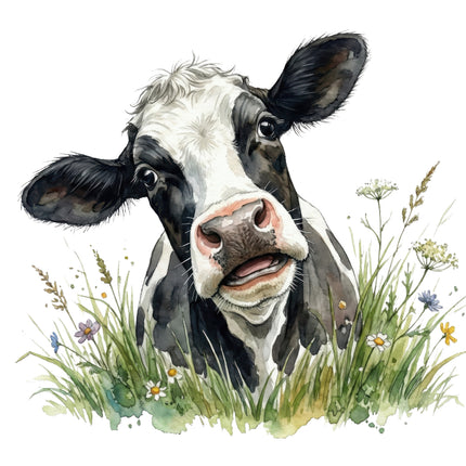 funny humor cow quilt block