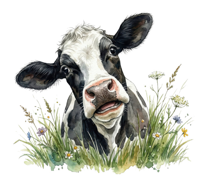 funny humor cow quilt block