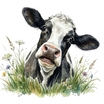 cow cotton quilt square