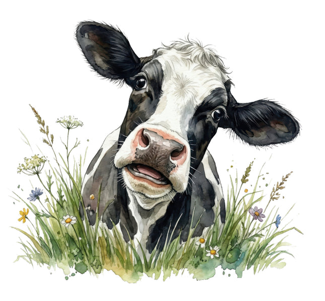 cow cotton quilt square