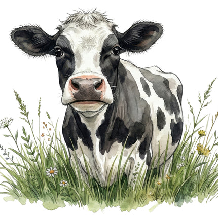 funny humor cow quilt block
