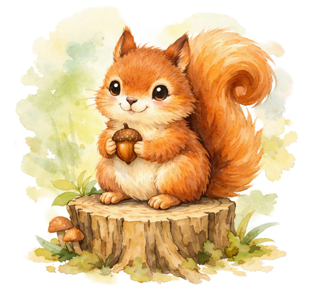 squirrel quilt square