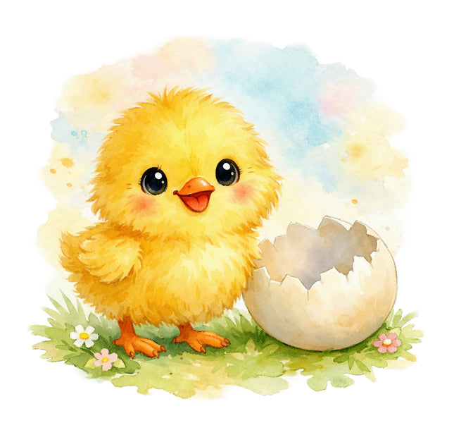 yellow chick quilt square