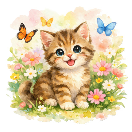 kitten quilt square