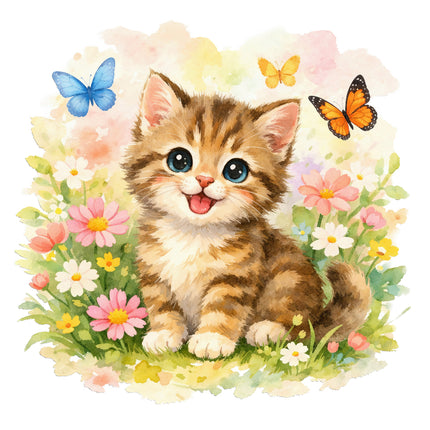 cat cotton quilt square