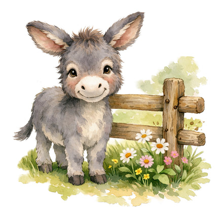 donkey quilt square