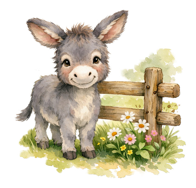 donkey quilt square