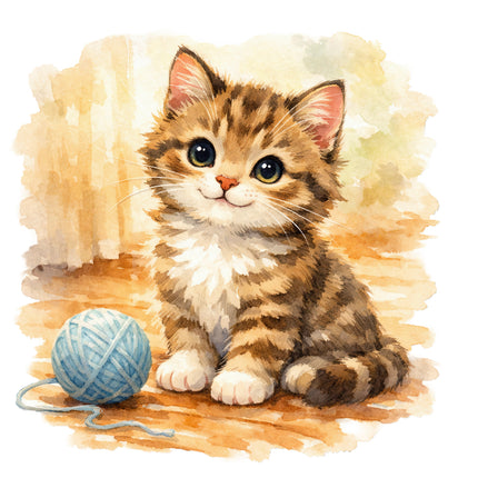 kitten quilt square