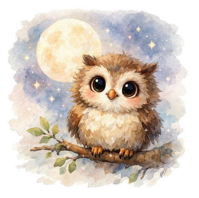 owl cotton quilt square