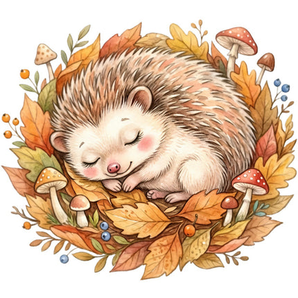hedgehog fabric panel