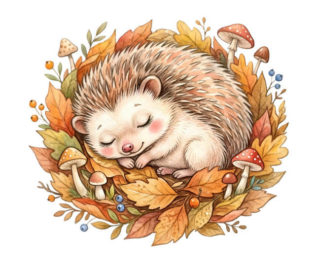 hedgehog fabric panel