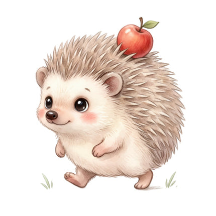 hedgehog fabric panel