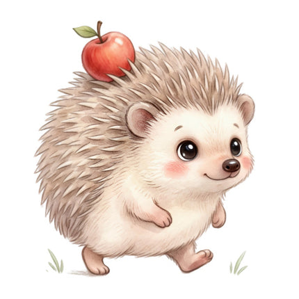 hedgehog quilt block