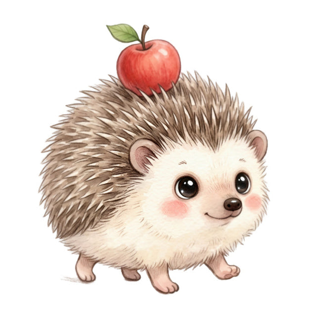hedgehog fabric panel