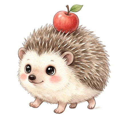hedgehog fabric panel