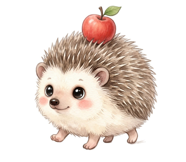 hedgehog fabric panel
