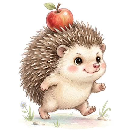 hedgehog fabric panel