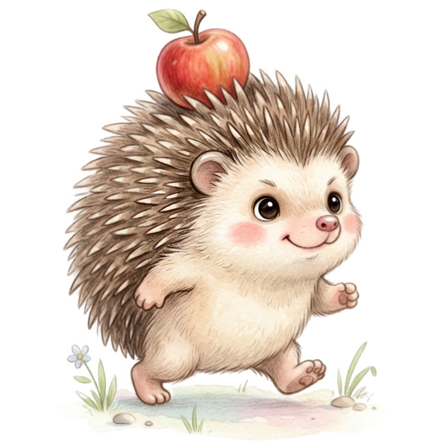 hedgehog fabric panel