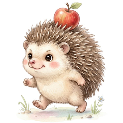 hedgehog fabric panel